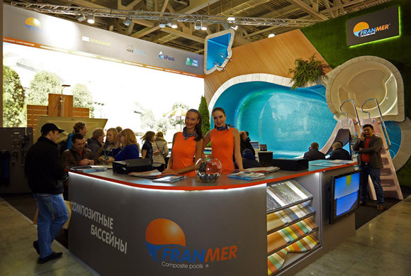 композитные бассейны FRANMER, выставка 2015 композитные бассейны FRANMER, выставка 2015