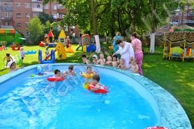 композитный бассейн для дачи, детский композитный бассейн, 